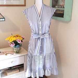 Danny and Nicole Pin Striped Dress